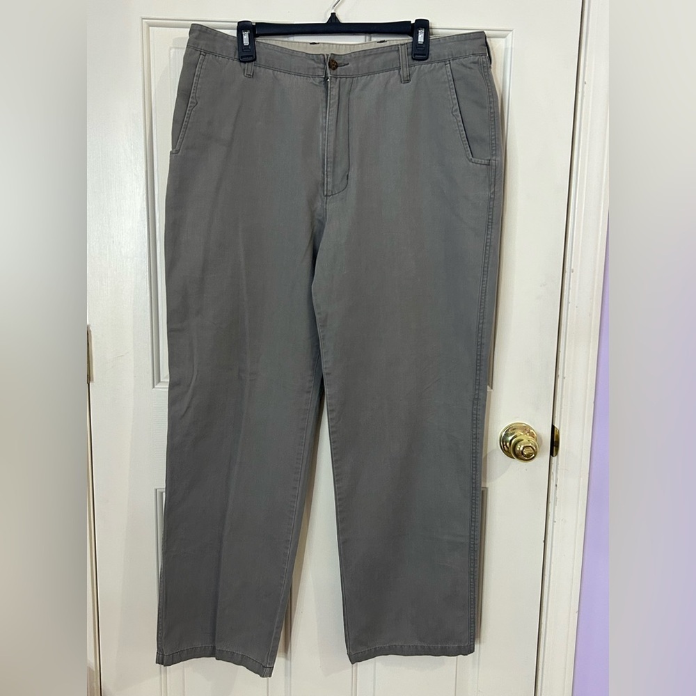 Woolrich Woolen Mills Pants Mens Size 36x32 (36x31) Fieldstone Gray Chinos